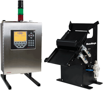 Rice Lake Cascade Scale, Painted MS Single drop scale, 920i wall mount controls, 115VAC input voltage 1 Lb capacity, 7in X 7in X 3in product max, 20ft of cable from scale to controls # 212750
