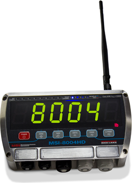 Rice Lake 8004HD Gen2 Indicator 4CH RedGrn 1.5in LED Dual Color Display External Battery 802.15.4 # 221181