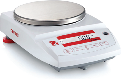 OHAUS Pioneer PX1602/E Toploader Balance, 1600g x 0.01g, 120V adapter # 191856