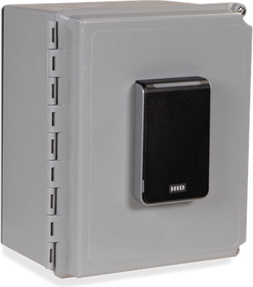 Rice Lake HID BOX, REMOTE FRP enclosure, Includes Weigand converter, RFID reader, AC-DC power supply. # 220144