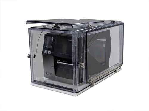 Rice Lake Enclosure, Poly-Guard GoDEX ZX1200i+ Printers, Washdown, With side door # 88532