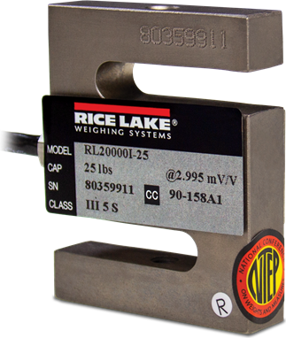 Rice Lake Load Cell, SBM RL20000A-5K 5000lb 30ft 3mv/v-0/+.2% 350 Ohm NTEP III 5S WW # 17044