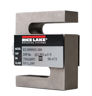 Rice Lake Load Cell, SBM RL20000SS- 15k 15000lb 20ft 3mv/v 350 Ohm WW SST FM IP67 # 158375