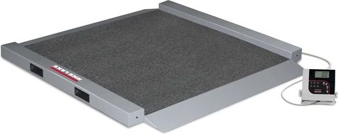 Scale, Rice Lake VS-33 1000lb(450kg)x0.2lb(0.1kg) 34inx34inx1.75in built in dual ramps, anti-slip surface, indicator and 6 AA size Alkaline batteries # 204400