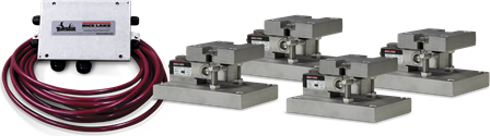 Rice Lake Mount Kit, RLTM-500lb 4ea 500lb Tank Weigh Modules Stainless Steel INCL RL32018S-T Load Cell and JB4SS Junction Box # 162948