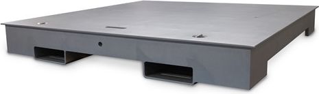 Rice Lake Scale, Roughdeck QC-XP 4x4HPQC-XP-5K 4ftx4ftx7 5000lb SMOOTH TOP PLATE WITH FORKLIFT CHANNEL OPTION, INTERNAL MOUNT JBOX # 193283