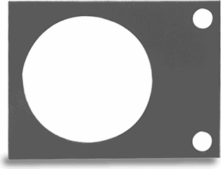 Rice Lake Mounting Plate, 1/4x4-1/2x 6 Steel # 19075