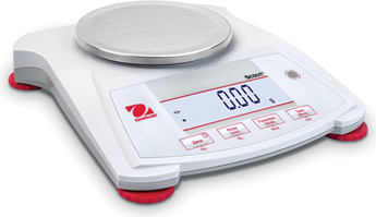 OHAUS Scout SPX123 Balance, 120 g x 0.001 g, LCD display, Multi-range, Multi-plug AC adapter # 171984