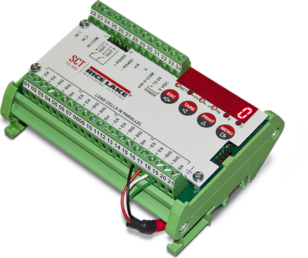 Rice Lake Indicator, Convertor SCT10-AN, 12-24VDC, Analog Output, and RS485/232 Serial Port DIN Mount, SCT-10 # 129393