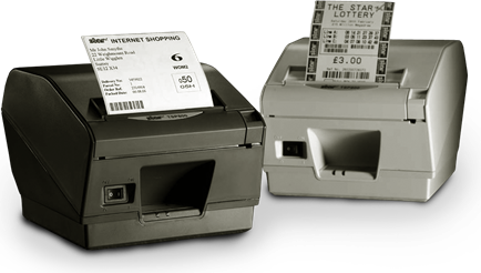 Rice Lake Printer, TSP847D-24 Line Direct Thermal, Friction Feed, Cutter/Tear Bar, Serial, Gray, External power supply required TSP800 Series # 107617