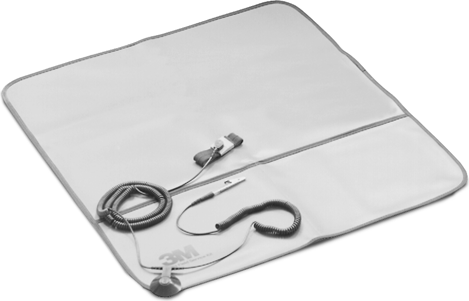 Rice Lake Static Dissipative Portable Field Service Kit 8501. Includes Adjustable Wrist Band, Ground Cords, and Static-Dissipative Work Surface. # 32818
