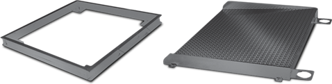 Rice Lake Ramp, Summit 3000 3ft Wide x 3ft Long x 3.625 2,000lb Steel Painted without side rails, diamond treadplate # 224124
