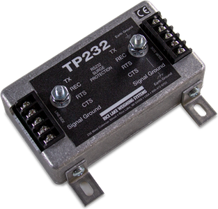 Rice Lake RS232 Protection, TP232 3-Stage Transient Serial Protection - Gas Discharge, Series Resistor, and TVS