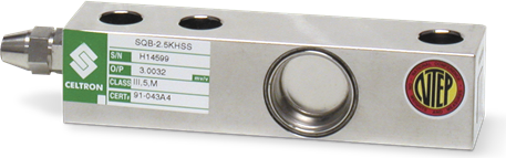 VPG Celtron Load Cell, SEB SQB-HSS-10K 10,000lb 20ft Celtron 3mv/v 350ohm NTEP III 5M SST WS IP67 FM # 67125