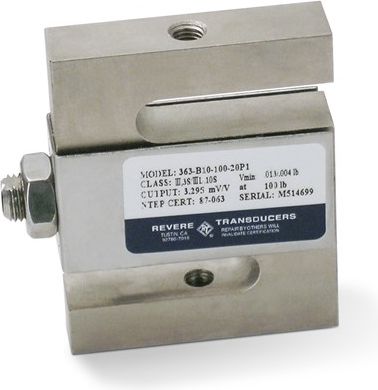VPG Revere Load Cell, SBM 363-B10-100 -20P1 100lb 20ft 3mv/v 350 Ohm NTEP IIIL 10S FM WW RTI # 21463