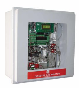 Digester Gas Monitor, 100% Volume CH4 / 25% Volume O2 / 50% Volume CO2 / 5,000 PPM H2S # 72-2120A-401-5K
