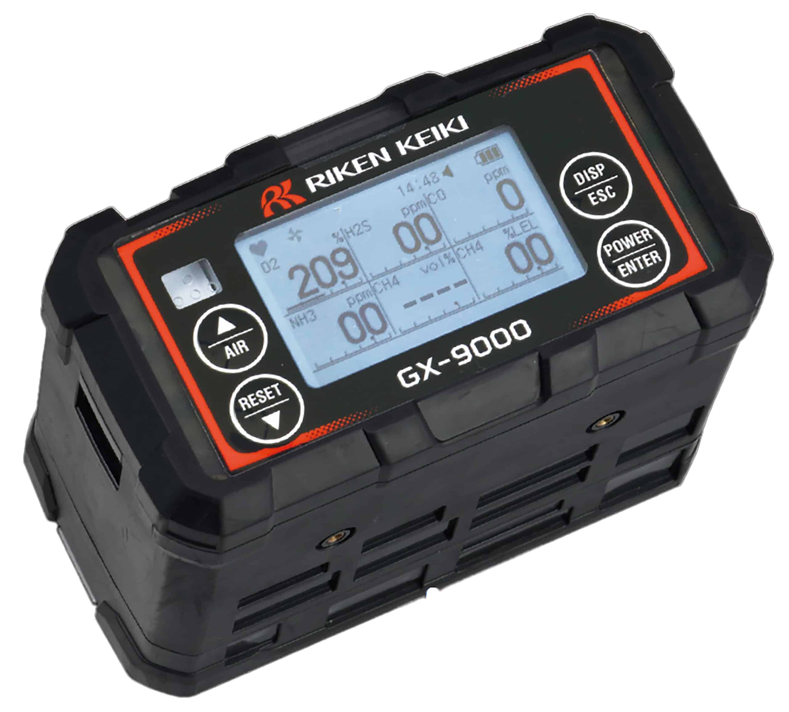 GX-9000 for O2 / H2S / CO / Catalytic CH4 / 10.6 PID High Range / with Li-Ion Battery # 72-9AAXK-B