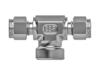 SSP Duolok Metric 316SS Female Branch Tee 6mm Tube x 1/8in. NPT # ISSDM6FBT2