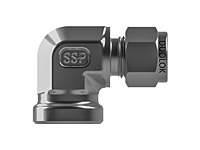 SSP Duolok Brass Female Elbow 1/8" Tube x 1/8" NPT # IBD2FE2