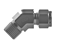 SSP Duolok Brass Male 45 Elbow 3/8" Tube x 1/4" NPT # IBD4M45E4