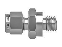 SSP Duolok Brass O-Ring Seal St. Thrd. Connector 1/8" Tube x 5/16-24 Straight Thread # IBD2OSC2