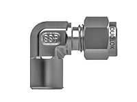SSP Duolok Brass Tube Socket Weld Elbow 3/8" Tube x 3/8" Tube Socket Weld # IBD6TSWE6
