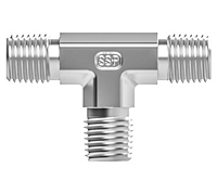 SSP 3/8 Male Pipe Tee # 3/8MMM