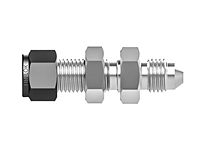 SSP Unilok 316SS AN Bulkhead Union 1/4" Tube x 1/4" AN # ISSU4ANBU4