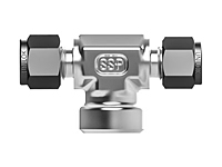 SSP Unillok 316SS Female Branch Tee 1/2" Tube x 1/4" NPT # ISSU8FBT4
