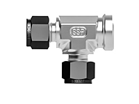 SSP Unilok Brass Female Run Tee 1/4" Tube x 1/8" NPT # IBU4FRT2