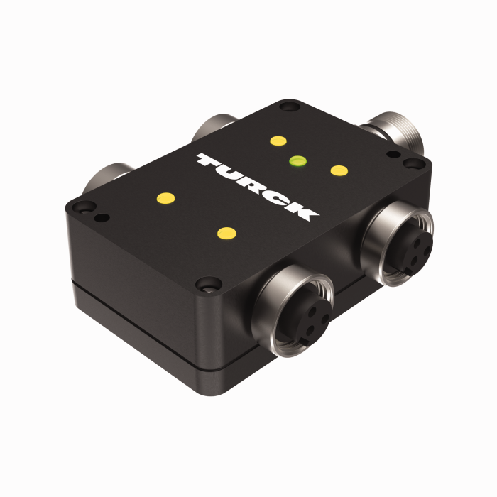 Turck Passive Actuator/Sensor Junction Box, 4 Ports - 7/8” Minifast I/O Ports # 4 RKF 30-X5-CS12