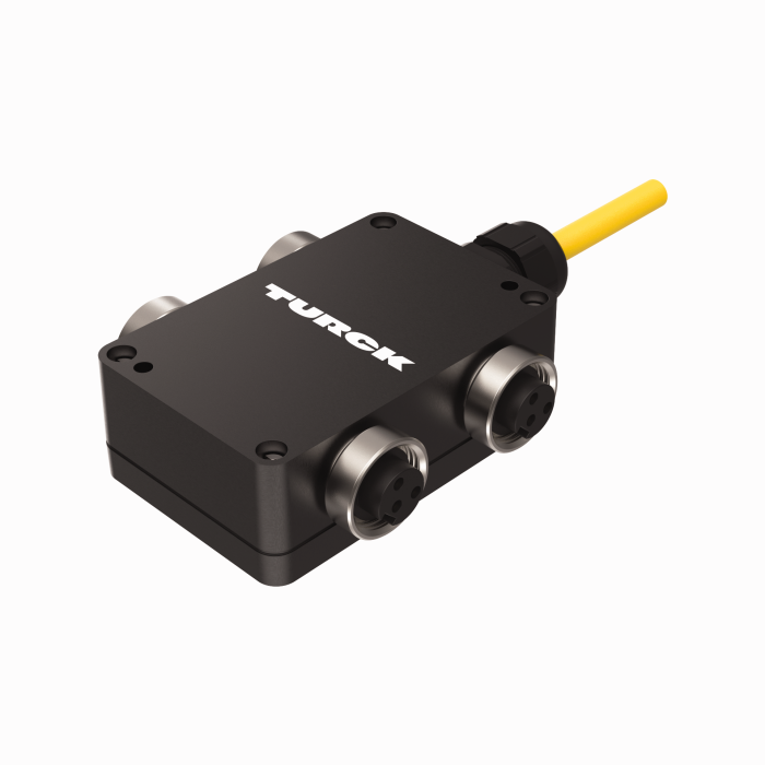 Turck Passive Actuator/Sensor Junction Box, 4 Ports - 7/8” Minifast I/O Ports # 4 RKF 301-1M
