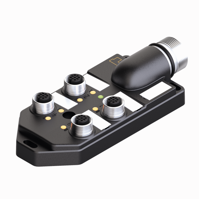 Turck Passive Actuator/Sensor Box, M12 × 1 - 8-port, with M23 homerun connector # 4MB12Z-5P3-CS19H