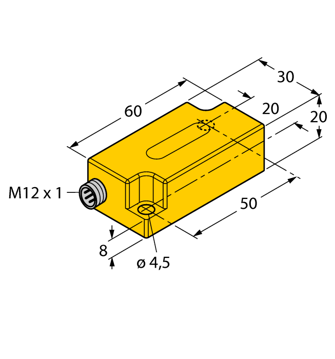 Turck Inclinometer - mit erhöhter Dämpfung # B1N360V-Q20L60-2LI2-H1151/S1216