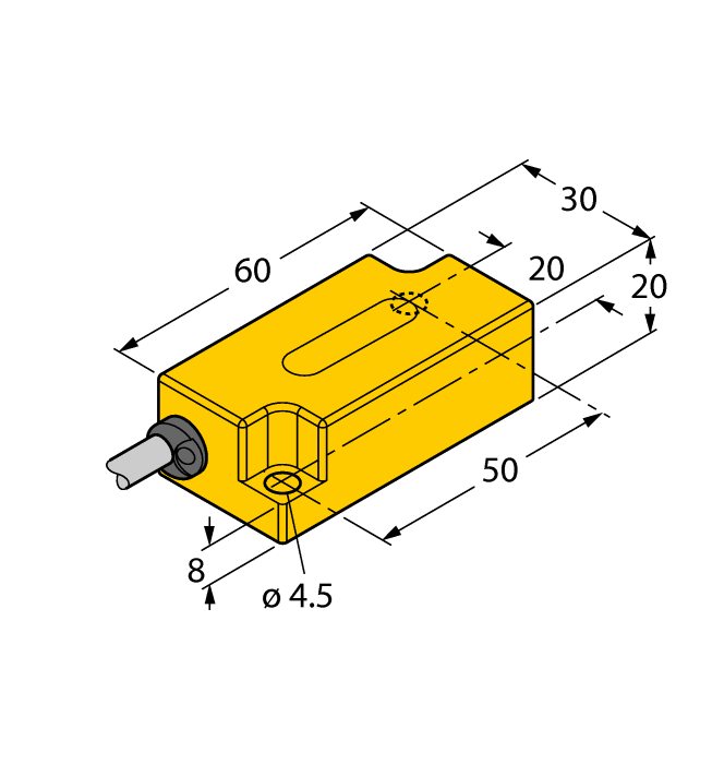 Turck Inclinometer - With Increased Temperature Range # B2N60H-Q20L60-2LU3/S97