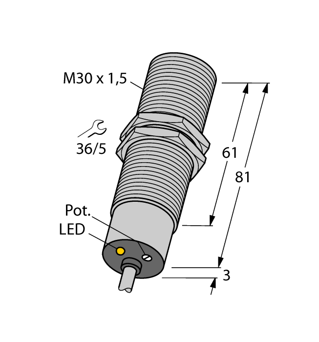 Turck Capacitive Sensor # BC10-M30-VP4X