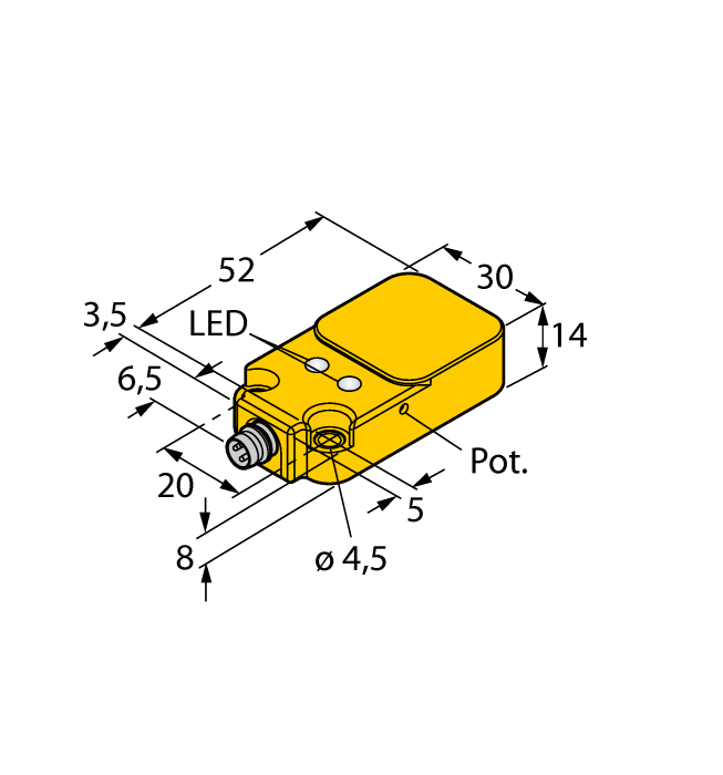 Turck Capacitive Sensor # BC10-Q14-AN4X2-V1131