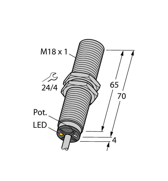 Turck Capacitive Sensor - With Changed NAMUR Characteristic # BC5-M18-Y0X/S918