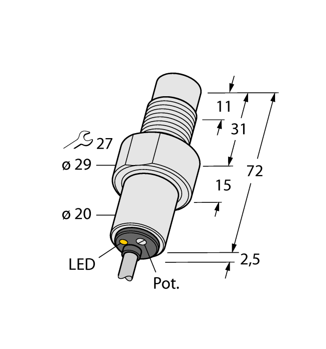 Turck Capacitive Sensor # BC5-S185-AN4X