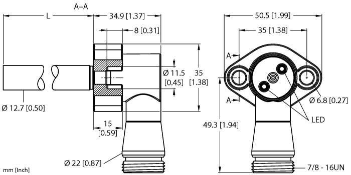 Turck Inductive Sensor - For High Pressures # BI1.5-CRS317C-ADZ30X2-B1131