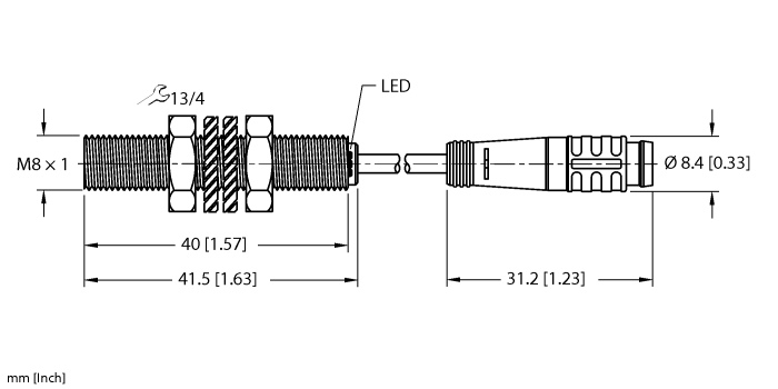 Turck Inductive Sensor # BI1.5-EG08-AP6X-0.2-PSG3