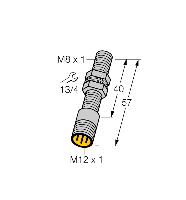 Turck Inductive Sensor - With Analog Output # BI1.5-EG08-LU-H1341
