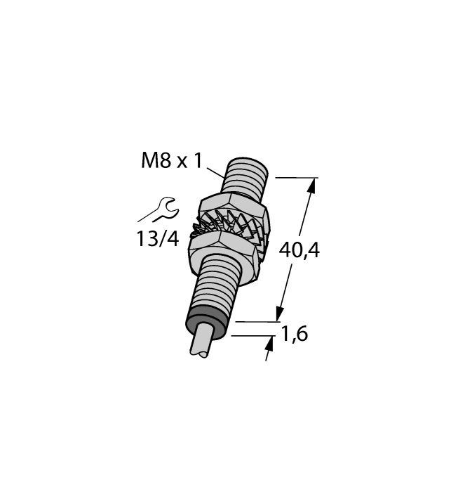 Turck Inductive Sensor # BI1.5-EG08-Y1 7M