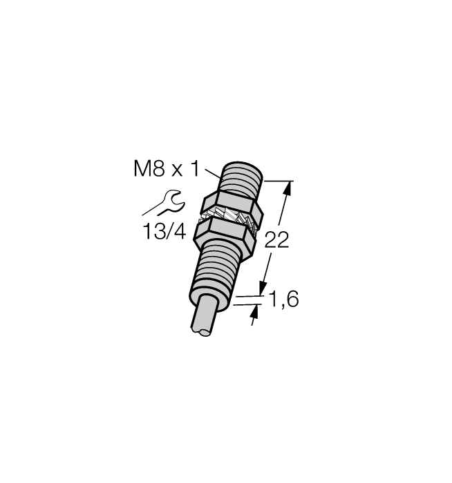 Turck Inductive Sensor # BI1.5-EG08K-Y1 7M