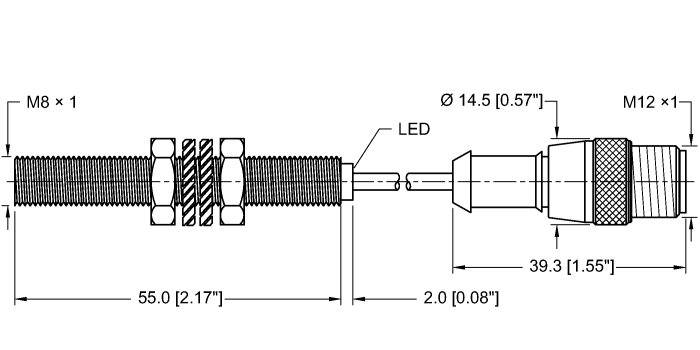 Turck Inductive Sensor # BI1.5-G08-AN6X-0.2-RS4T