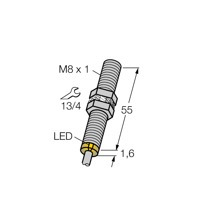 Turck Inductive Sensor # BI1.5-G08-AN7X