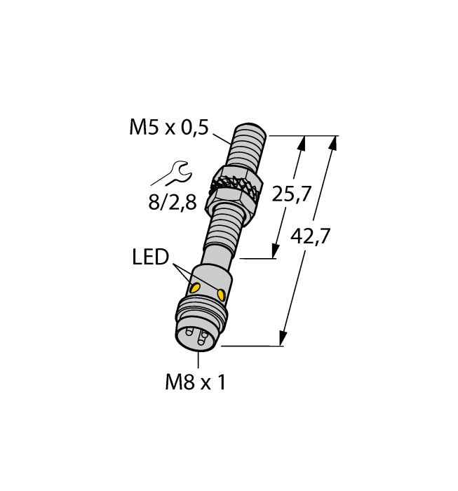 Turck Inductive Sensor # BI1-EG05-AP6X-V1331/S1367