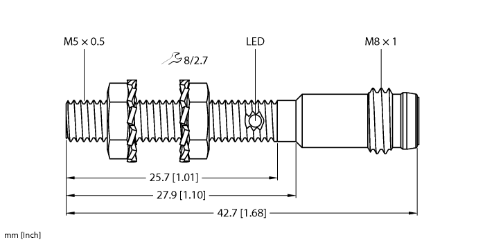 Turck Inductive Sensor # BI1-EG05-RN6X-V1331