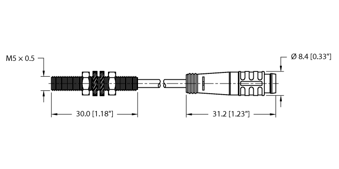 Turck Inductive Sensor # BI1-EG05-Y1-0.2-PSG3