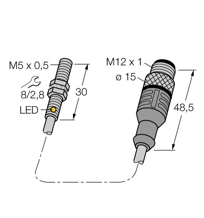 Turck Inductive Sensor # BI1-EG05-Y1-0.2-RS4.21T